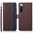 Coque Portefeuille Livre Cuir Etui Clapet A09D pour Sony Xperia 10 IV Marron