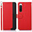 Coque Portefeuille Livre Cuir Etui Clapet A09D pour Sony Xperia 10 IV SO-52C Rouge