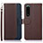 Coque Portefeuille Livre Cuir Etui Clapet A09D pour Sony Xperia 5 III Marron