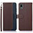 Coque Portefeuille Livre Cuir Etui Clapet A09D pour Sony Xperia Ace III SOG08 Marron