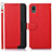 Coque Portefeuille Livre Cuir Etui Clapet A09D pour Sony Xperia Ace III SOG08 Rouge