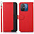 Coque Portefeuille Livre Cuir Etui Clapet A09D pour Xiaomi Redmi 12C 4G Rouge