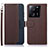 Coque Portefeuille Livre Cuir Etui Clapet A09D pour Xiaomi Redmi K60 Ultra 5G Marron