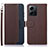 Coque Portefeuille Livre Cuir Etui Clapet A09D pour Xiaomi Redmi Note 12 4G Marron