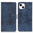 Coque Portefeuille Livre Cuir Etui Clapet A10 pour Apple iPhone 13 Bleu