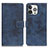 Coque Portefeuille Livre Cuir Etui Clapet A10 pour Apple iPhone 13 Pro Bleu