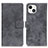 Coque Portefeuille Livre Cuir Etui Clapet A10 pour Apple iPhone 14 Gris