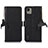 Coque Portefeuille Livre Cuir Etui Clapet A10D pour Nokia C110 Noir