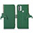 Coque Portefeuille Livre Cuir Etui Clapet A10D pour Nokia C31 Vert