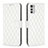 Coque Portefeuille Livre Cuir Etui Clapet B01F pour Motorola Moto E32 Blanc