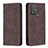 Coque Portefeuille Livre Cuir Etui Clapet B01F pour Motorola Moto G Play Gen 2 Marron