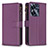 Coque Portefeuille Livre Cuir Etui Clapet B01F pour Realme C55 Violet