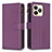 Coque Portefeuille Livre Cuir Etui Clapet B01F pour Realme Narzo N53 Violet