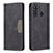 Coque Portefeuille Livre Cuir Etui Clapet B01F pour Samsung Galaxy A21 Noir