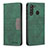 Coque Portefeuille Livre Cuir Etui Clapet B01F pour Samsung Galaxy A21 Vert