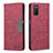 Coque Portefeuille Livre Cuir Etui Clapet B01F pour Samsung Galaxy M02s Rouge