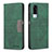 Coque Portefeuille Livre Cuir Etui Clapet B01F pour Vivo Y51A Vert