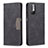 Coque Portefeuille Livre Cuir Etui Clapet B01F pour Xiaomi Redmi Note 10T 5G Noir