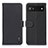 Coque Portefeuille Livre Cuir Etui Clapet B01H pour Google Pixel 6a 5G Noir