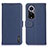 Coque Portefeuille Livre Cuir Etui Clapet B01H pour Huawei Honor 50 5G Bleu