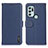 Coque Portefeuille Livre Cuir Etui Clapet B01H pour Motorola Moto G60s Bleu