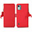 Coque Portefeuille Livre Cuir Etui Clapet B01H pour Nokia C12 Plus Rouge