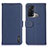 Coque Portefeuille Livre Cuir Etui Clapet B01H pour Oppo Reno5 A Bleu