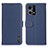 Coque Portefeuille Livre Cuir Etui Clapet B01H pour Oppo Reno8 4G Bleu