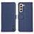 Coque Portefeuille Livre Cuir Etui Clapet B01H pour Samsung Galaxy S21 5G Bleu