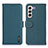 Coque Portefeuille Livre Cuir Etui Clapet B01H pour Samsung Galaxy S21 FE 5G Vert