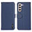 Coque Portefeuille Livre Cuir Etui Clapet B01H pour Samsung Galaxy S23 5G Bleu