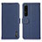 Coque Portefeuille Livre Cuir Etui Clapet B01H pour Sony Xperia 1 IV SO-51C Bleu