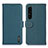 Coque Portefeuille Livre Cuir Etui Clapet B01H pour Sony Xperia 1 IV SO-51C Vert