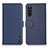 Coque Portefeuille Livre Cuir Etui Clapet B01H pour Sony Xperia 10 III SO-52B Bleu