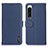 Coque Portefeuille Livre Cuir Etui Clapet B01H pour Sony Xperia 5 IV Bleu