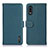 Coque Portefeuille Livre Cuir Etui Clapet B01H pour Sony Xperia Ace II SO-41B Vert