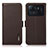 Coque Portefeuille Livre Cuir Etui Clapet B01H pour Xiaomi Mi 11 Ultra 5G Marron