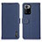 Coque Portefeuille Livre Cuir Etui Clapet B01H pour Xiaomi Poco X3 GT 5G Bleu