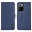 Coque Portefeuille Livre Cuir Etui Clapet B01H pour Xiaomi Redmi Note 10 Pro 5G Bleu