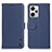 Coque Portefeuille Livre Cuir Etui Clapet B01H pour Xiaomi Redmi Note 12 Pro+ Plus 5G Bleu