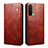 Coque Portefeuille Livre Cuir Etui Clapet B01S pour OnePlus Nord CE 5G Marron