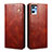 Coque Portefeuille Livre Cuir Etui Clapet B01S pour Oppo Find X5 Lite 5G Marron