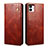 Coque Portefeuille Livre Cuir Etui Clapet B01S pour Samsung Galaxy M04 Marron