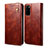 Coque Portefeuille Livre Cuir Etui Clapet B01S pour Samsung Galaxy S20 Lite 5G Marron