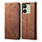 Coque Portefeuille Livre Cuir Etui Clapet B01S pour Xiaomi Redmi 13C Marron