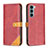 Coque Portefeuille Livre Cuir Etui Clapet B02F pour Motorola Moto Edge S30 5G Rouge