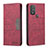 Coque Portefeuille Livre Cuir Etui Clapet B02F pour Motorola Moto G Play Gen 2 Rouge