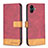 Coque Portefeuille Livre Cuir Etui Clapet B02F pour Samsung Galaxy A04E Rouge