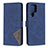 Coque Portefeuille Livre Cuir Etui Clapet B02F pour Samsung Galaxy S21 Ultra 5G Bleu