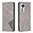 Coque Portefeuille Livre Cuir Etui Clapet B02F pour Xiaomi Mi 12X 5G Gris